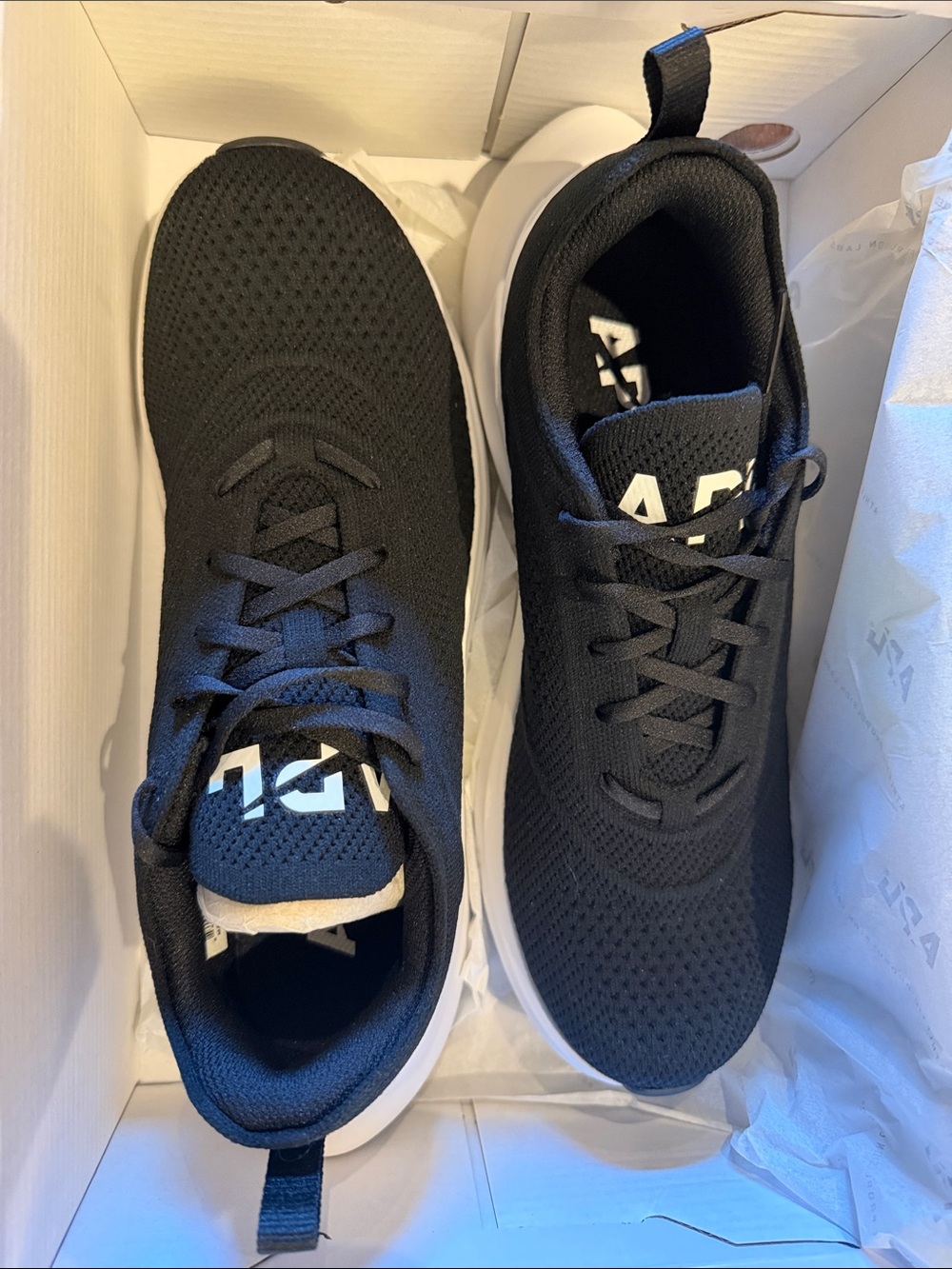 APL Men’s Black Knit Sneakers with White Midsole
